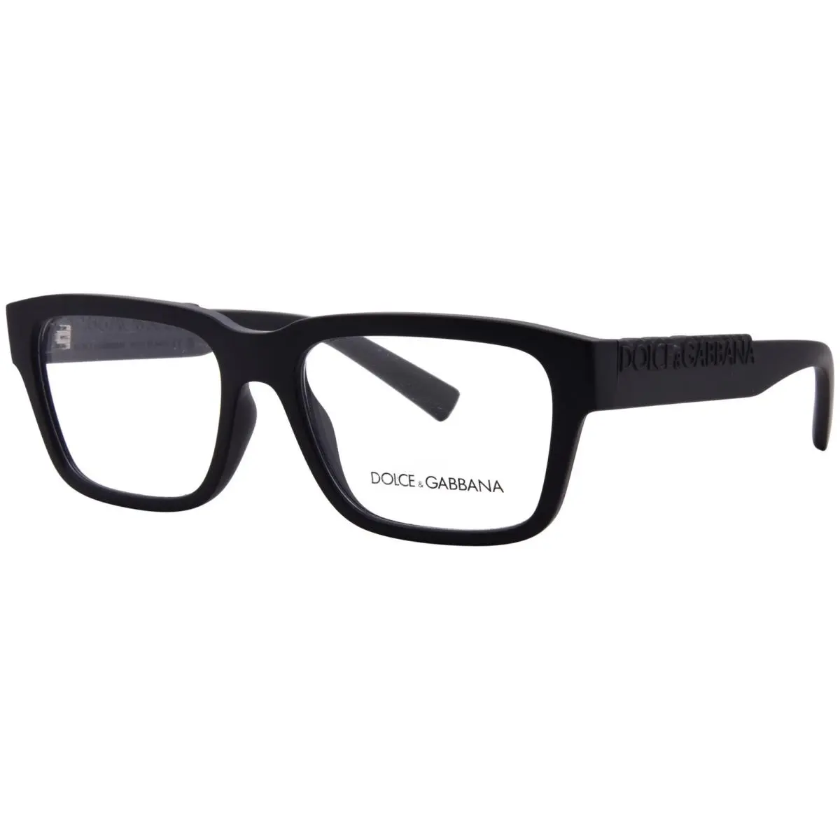 Dolce Gabbana DG5112 2525 Eyeglasses Matte Black Full Rim Rectangle Shape 55mm