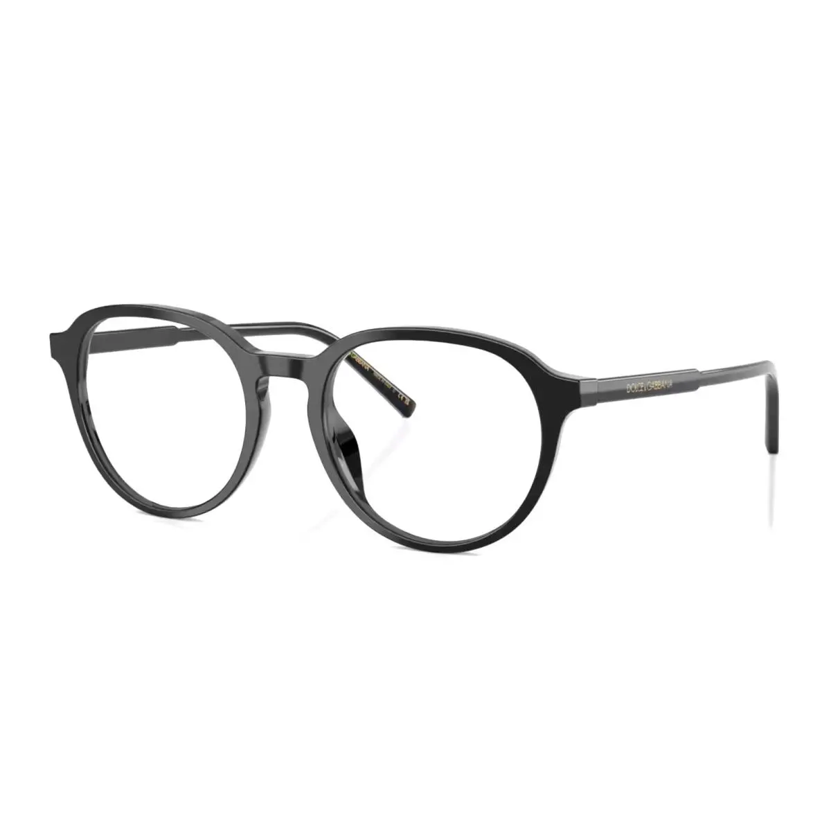 Dolce Gabbana Eyeglasses DG 3444 501 52-19 145 Black Frames w/ Gold Logos