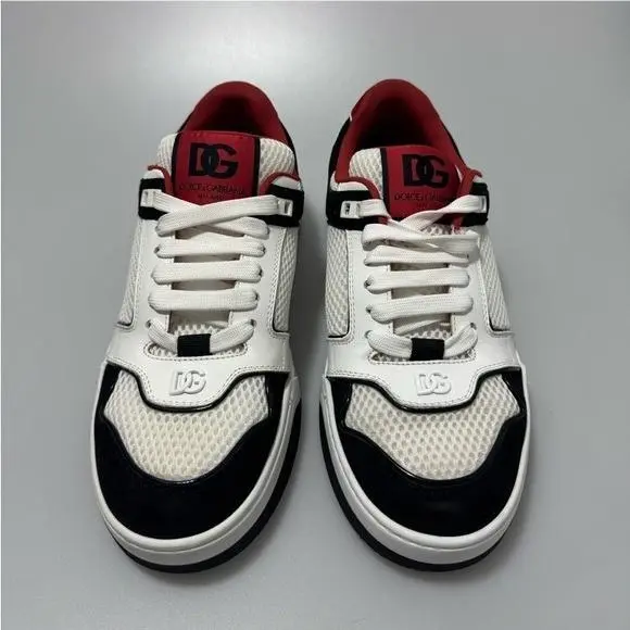 Dolce Gabbana Roma Sneakers White Black Red Men’s EU 40/US 7