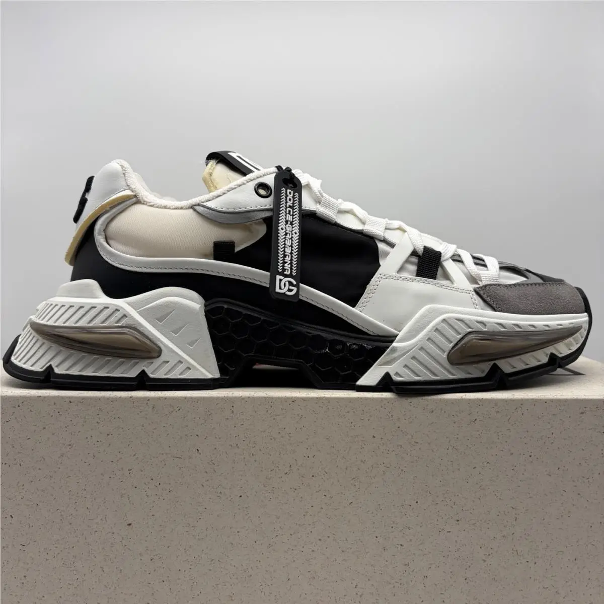 Dolce Gabbana Air Master White Grey Black Sneakers US Size 10 Men`s / EU 44