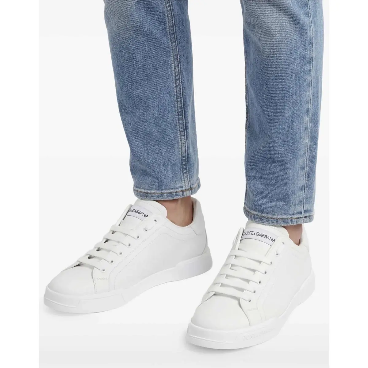 Dolce Gabbana Men`s Portofino Sneakers White US 7/ EU 40