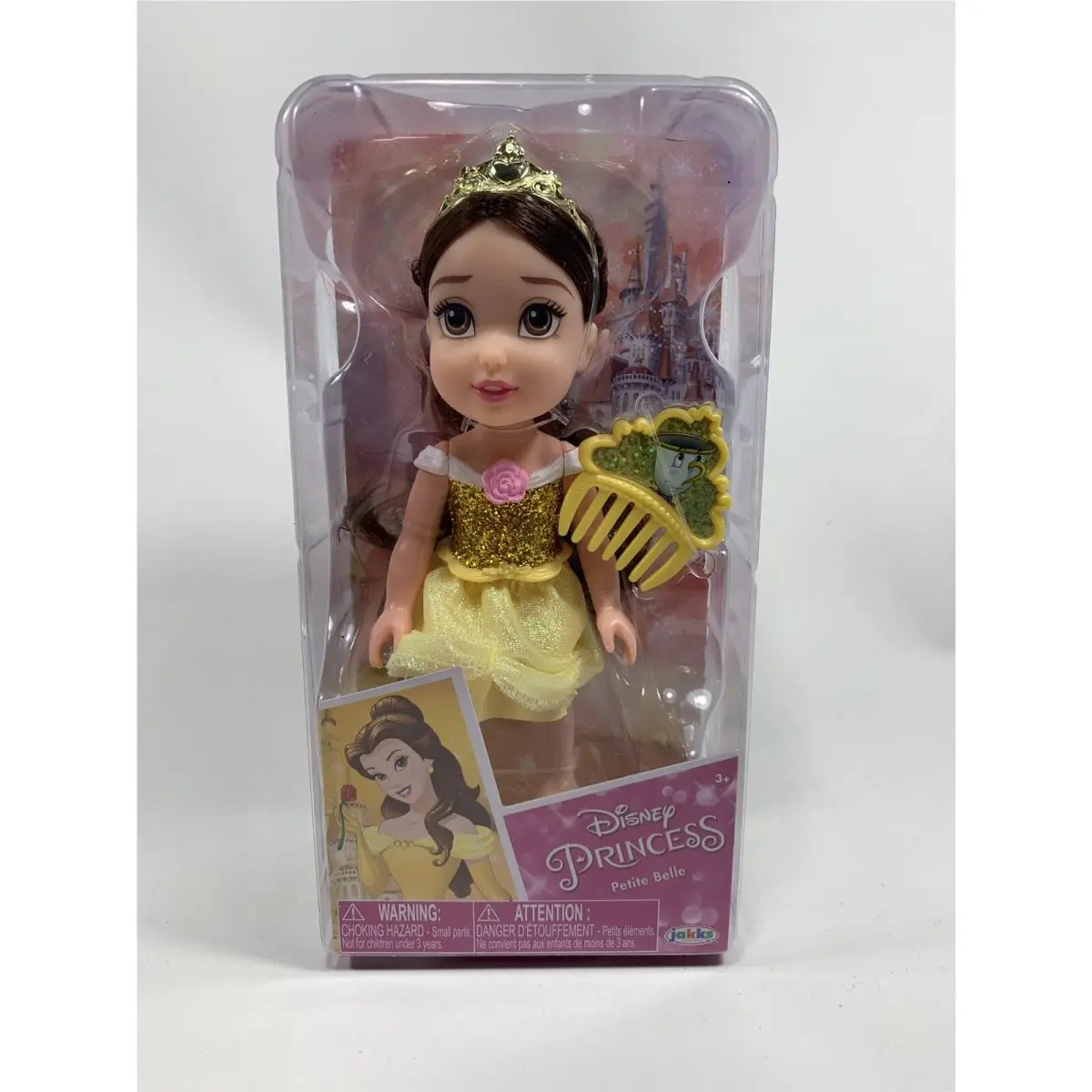 Disney Petite Princess Petite Belle Doll with Comb 6”