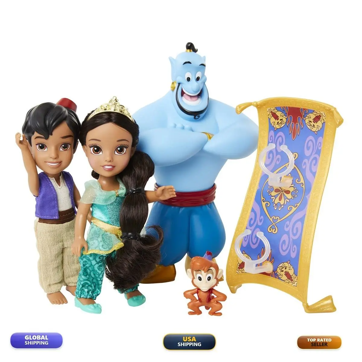 Disney Princess Jasmine Aladdin Doll Petite Storytelling Gift Set