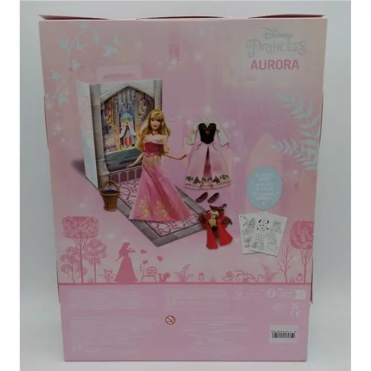 Disney 64710 Princess Doll Aurora 11 W/additional Dress Activities Inside