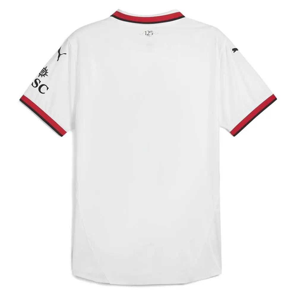 Puma clothing - PUMA Ac Milan Away Collared Short Sleeve Soccer Jersey - 77501302 - White 0
