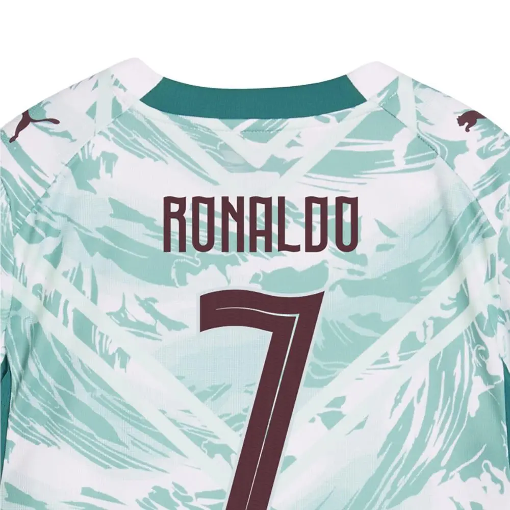 Puma clothing - PUMA Portugal Away Ronaldo Crew Neck Short Sleeve Soccer Jersey Y - 78814977 - White 4