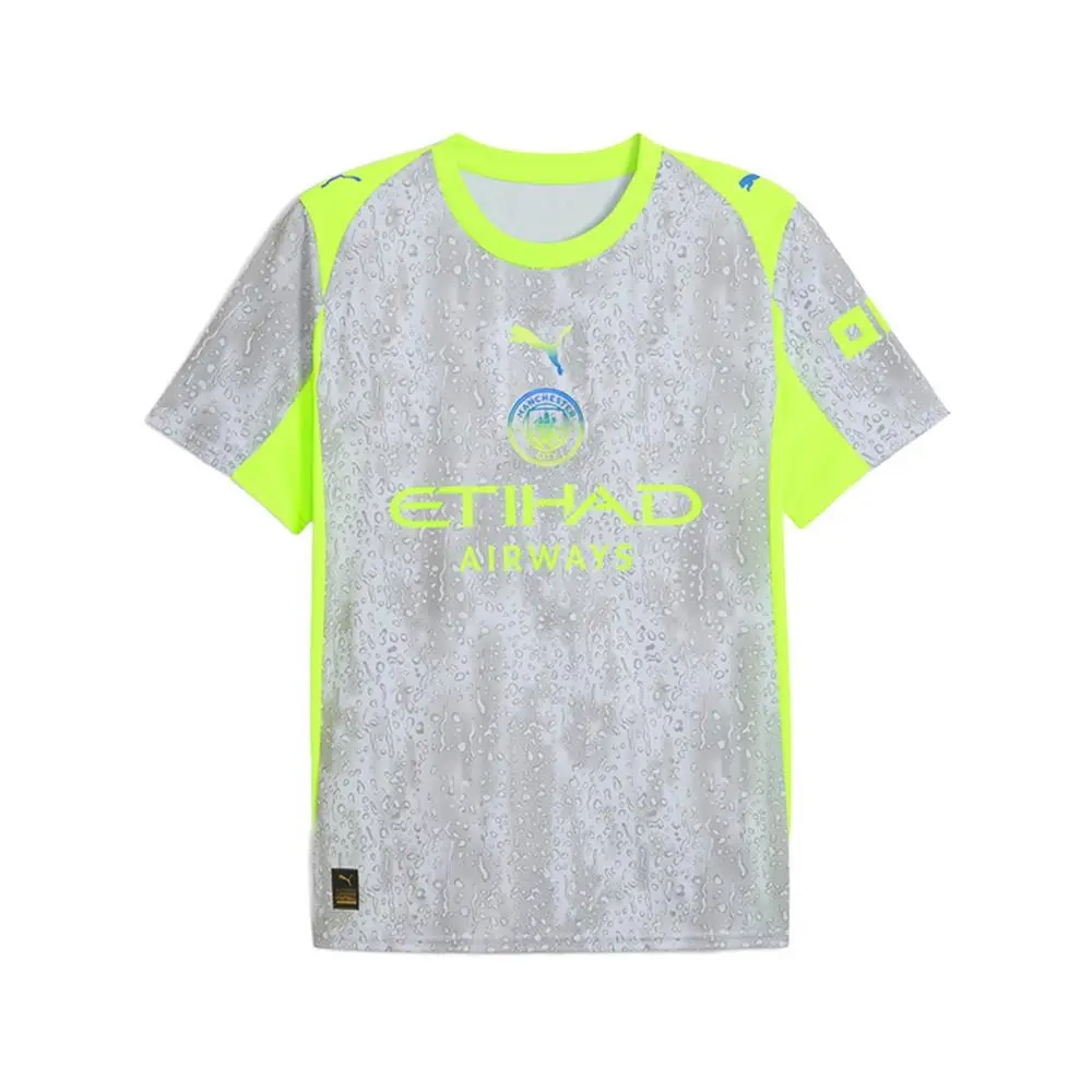 Puma Manchester City Third Crew Neck Short Sleeve Soccer Jersey Mens Siz