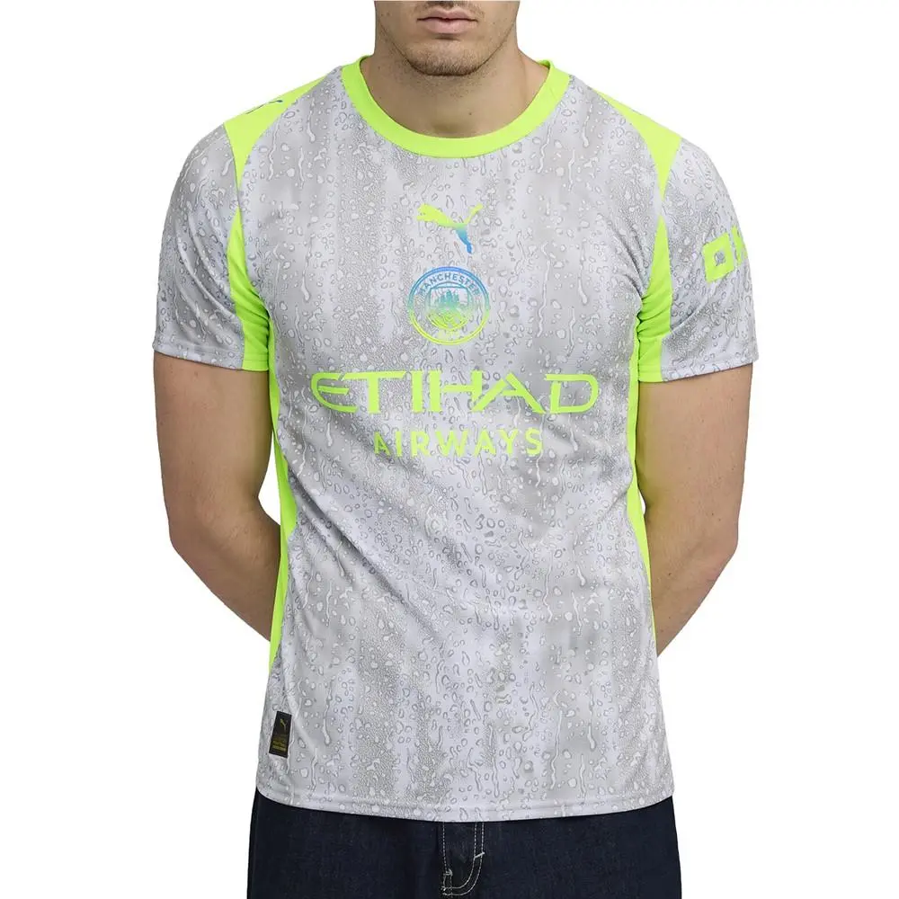 Puma clothing - PUMA Manchester City Third Crew Neck Short Sleeve Soccer Jersey R - 78036203 - Grey 1