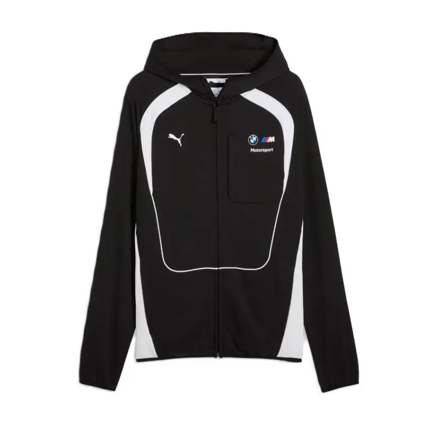 Puma Men`s Bmw M Motorsport Sportswear Full-zip Hoodie Black 634880-01 k