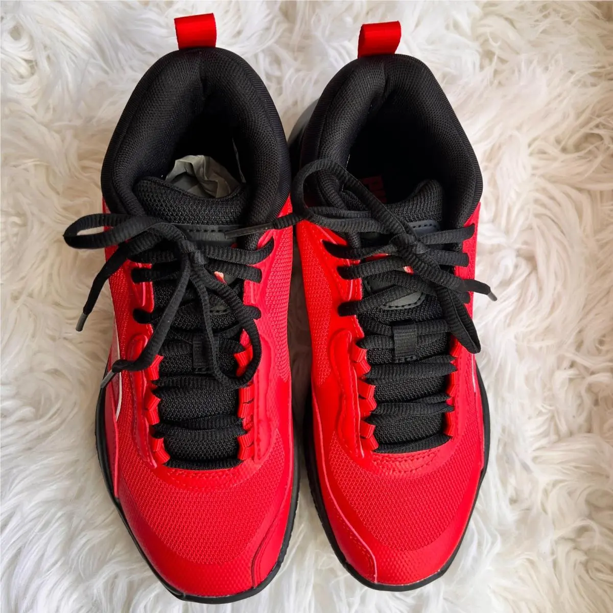 Puma shoes - PUMA Playmaker - Playmaker - 377572-01 - Red and Black 1