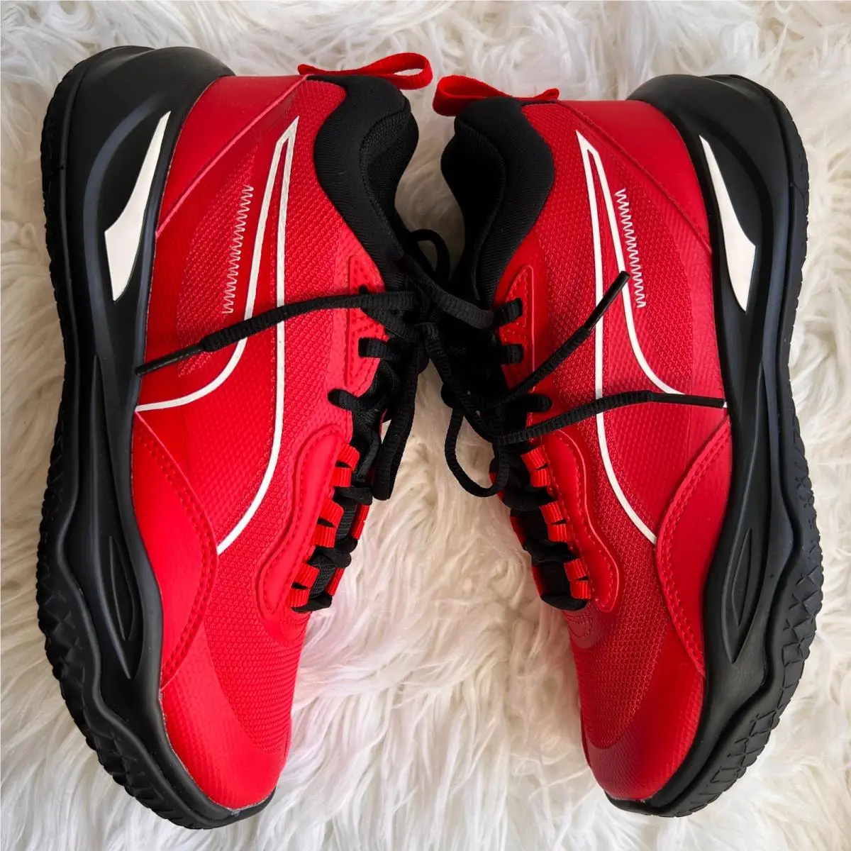 Puma shoes - PUMA Playmaker - Playmaker - 377572-01 - Red and Black 3