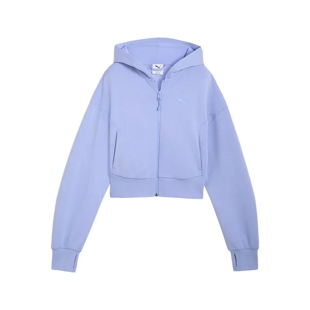 Puma Pumatech Sense Soft Touch Drycell Full Zip Hoodie Womens Purple Casual Oute