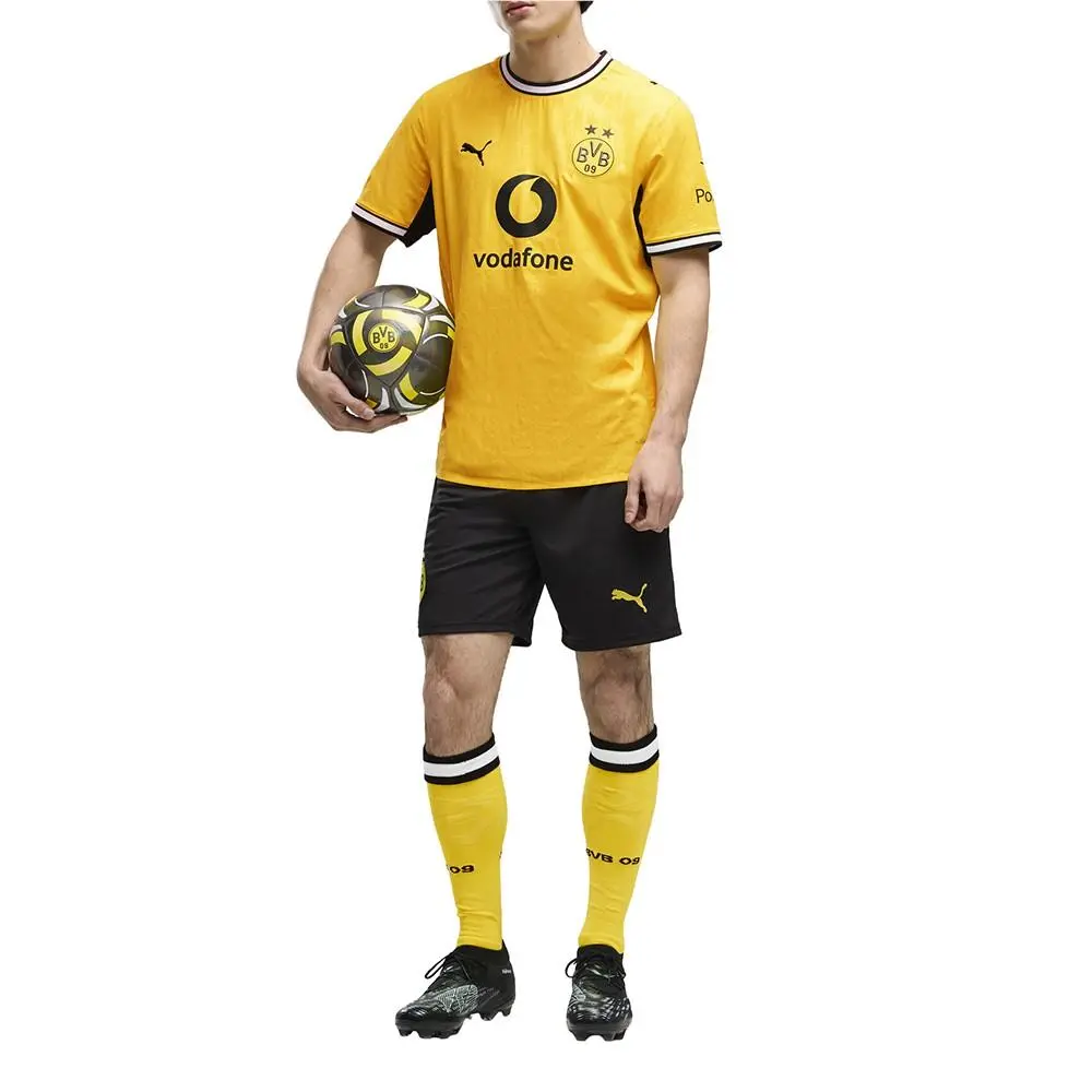 Puma clothing - PUMA Borussia Dortmund Home Authentic Crew Neck Short Sleeve Socc - 78408701 - Yellow 4
