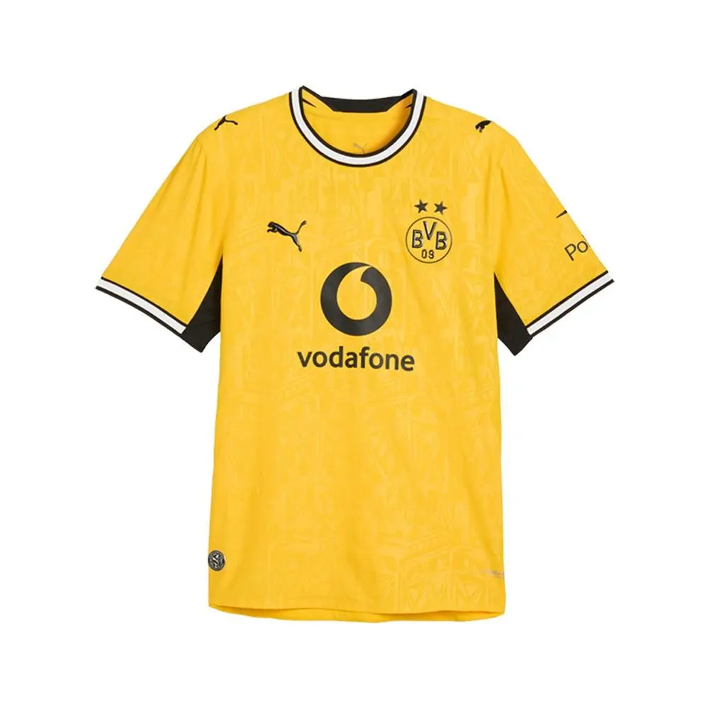 Puma clothing - PUMA Borussia Dortmund Home Authentic Crew Neck Short Sleeve Socc - 78408701 - Yellow 5