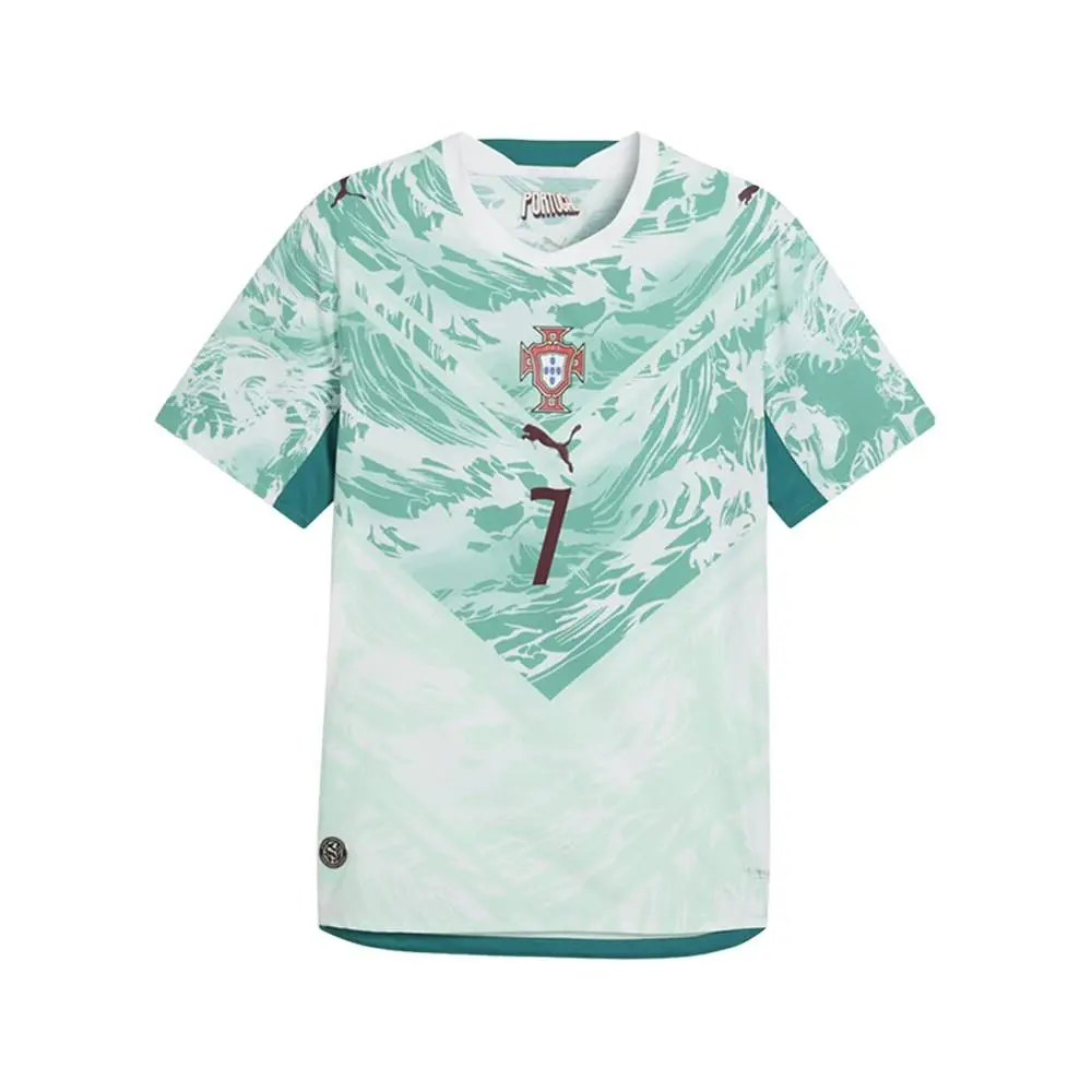 Puma Portugal Away Authentic Crew Neck Short Sleeve Soccer Jersey Portugal Away Crew Neck Short Sleeve Soccer Jersey Mens Green 78