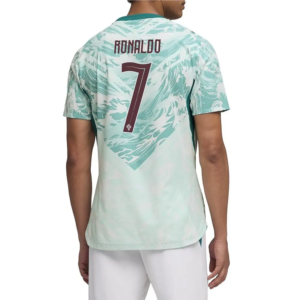 Puma clothing - PUMA Portugal Away Authentic Crew Neck Short Sleeve Soccer Jersey - 78814577 - Green 2