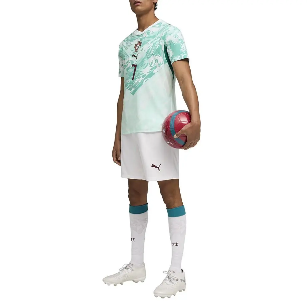Puma clothing - PUMA Portugal Away Authentic Crew Neck Short Sleeve Soccer Jersey - 78814577 - Green 3