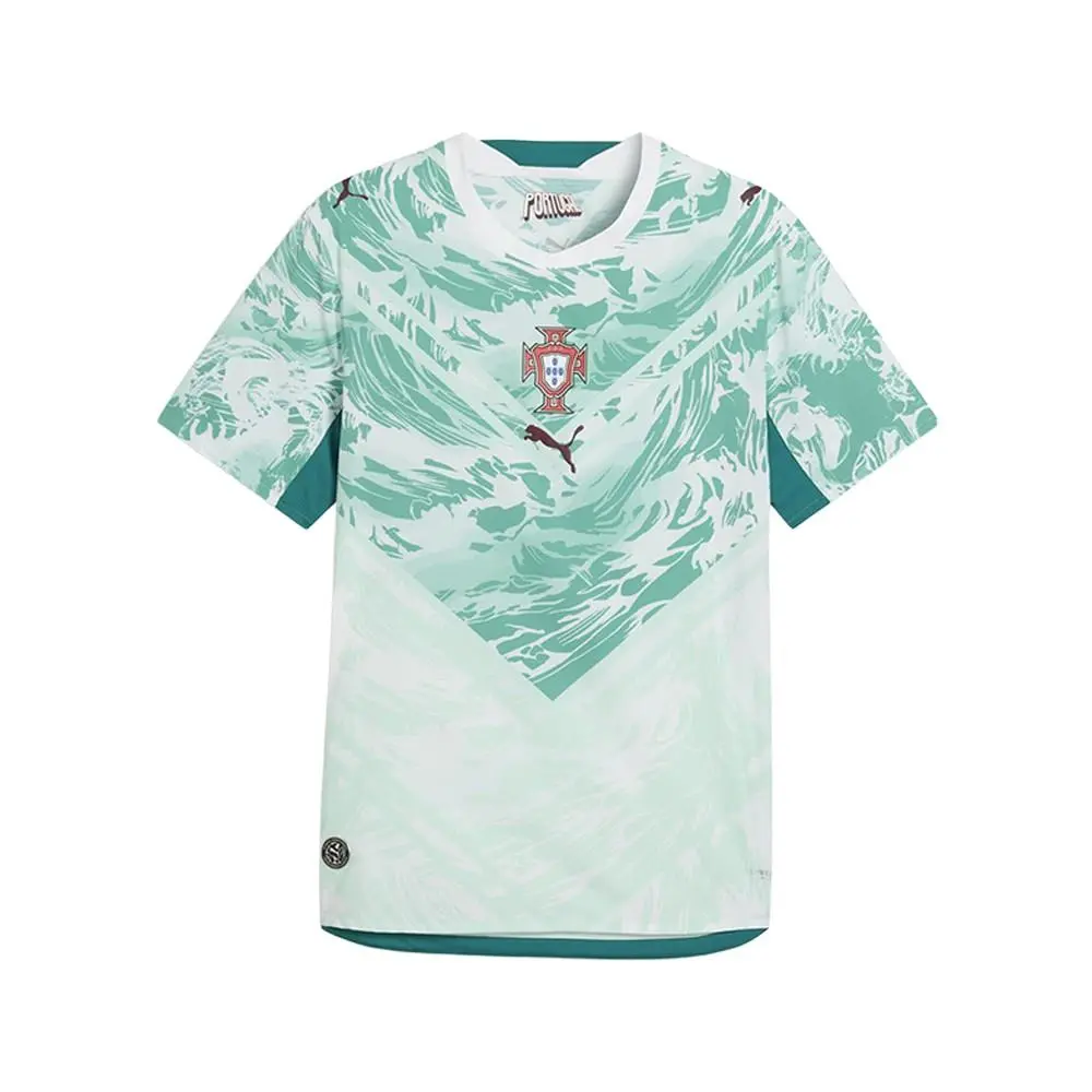 Puma Portugal Authentic Away Crew Neck Short Sleeve Soccer Jersey Portugal Away Crew Neck Short Sleeve Soccer Jersey Mens Green 78