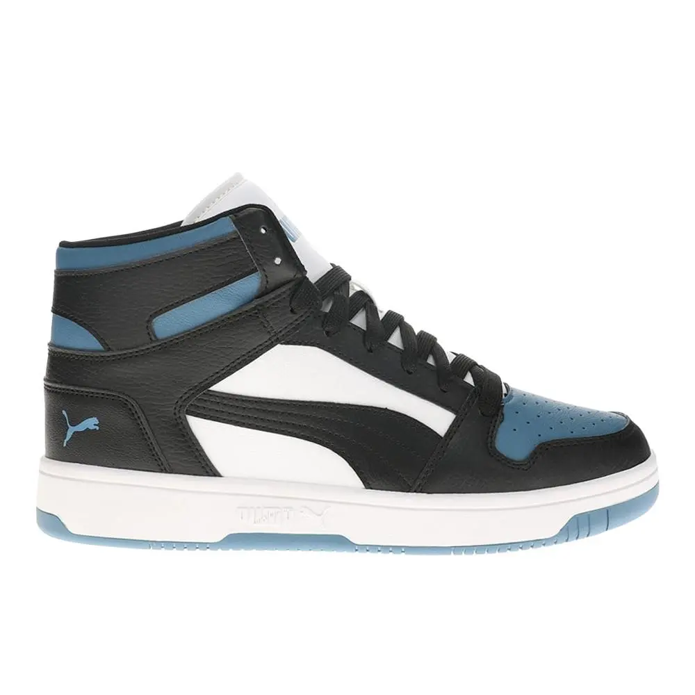 Puma Rebound Layup Rcl High Top Mens Black Blue Sneakers Casual Shoes 40196401