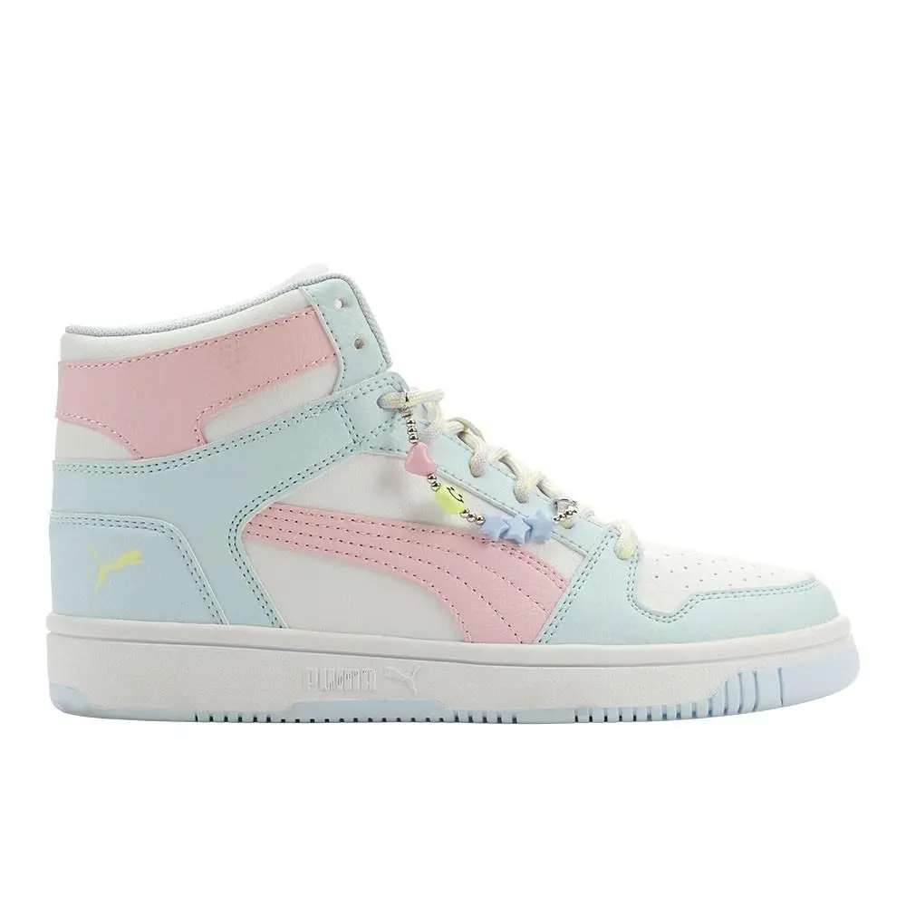 Puma shoes - PUMA Rebound Layup Playful Charms Lace Up  Youth - 40779901 - White 7