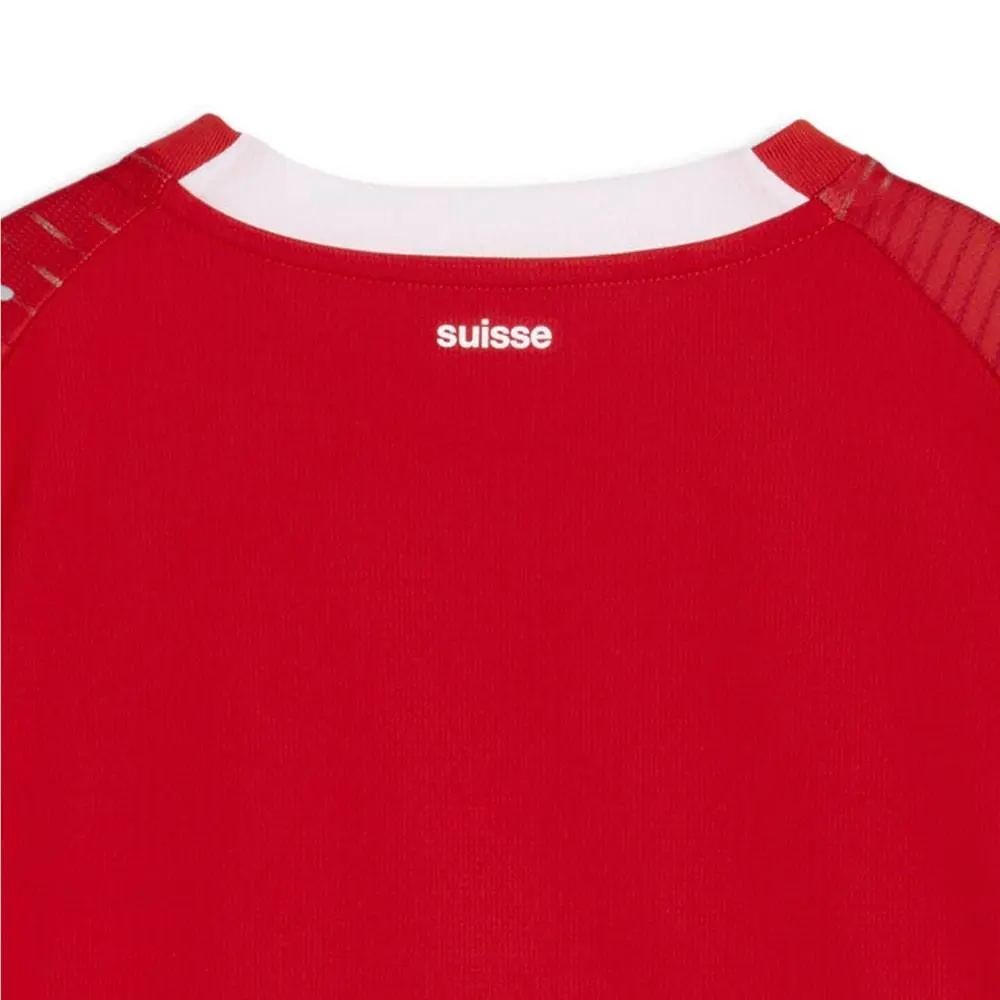 Puma clothing - PUMA Switzerland Home Crew Neck Short Sleeve Soccer Jersey - 78321901 - Red 5