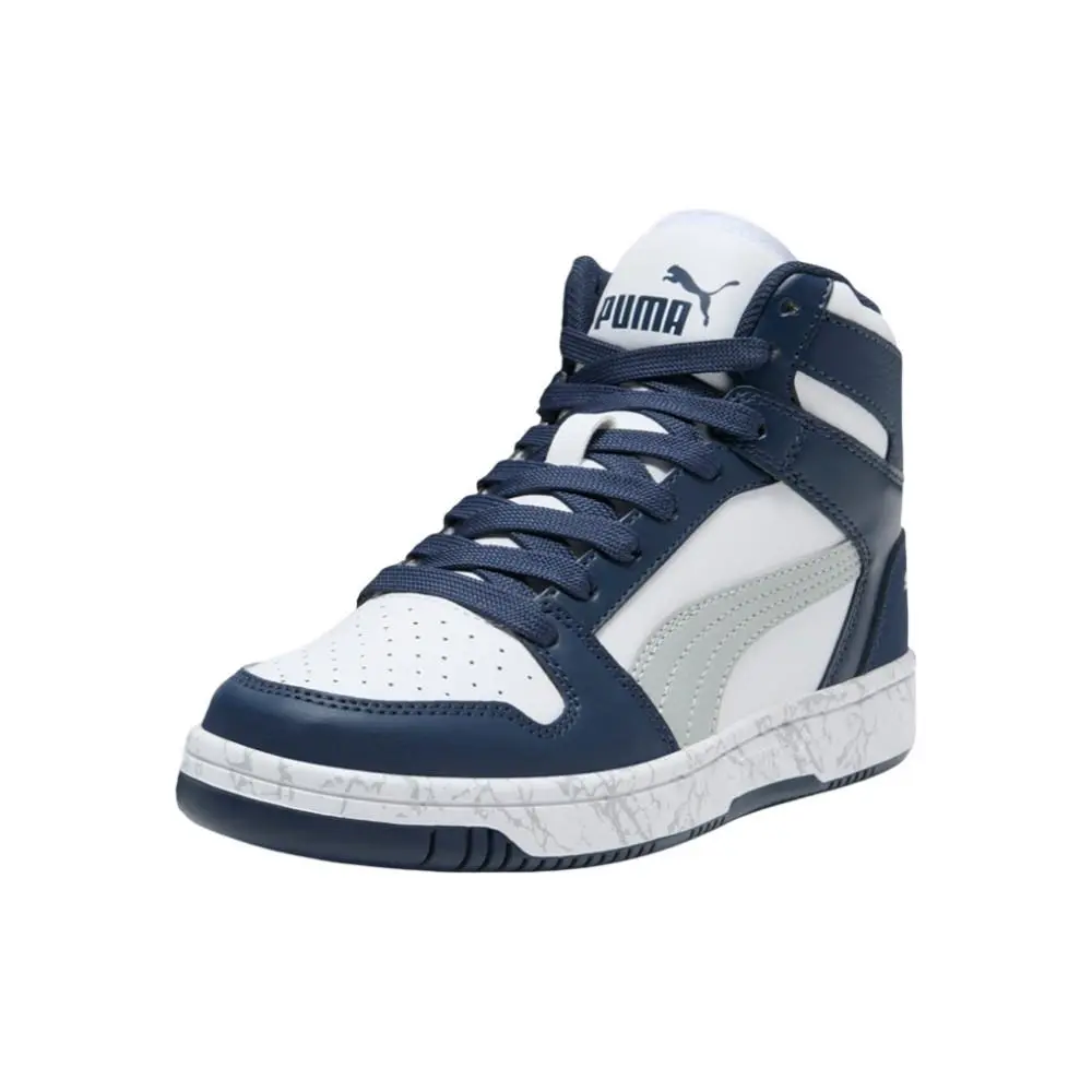 Puma shoes - PUMA Rebound Layup Marble High Top  Youth - 38561502 - White 8