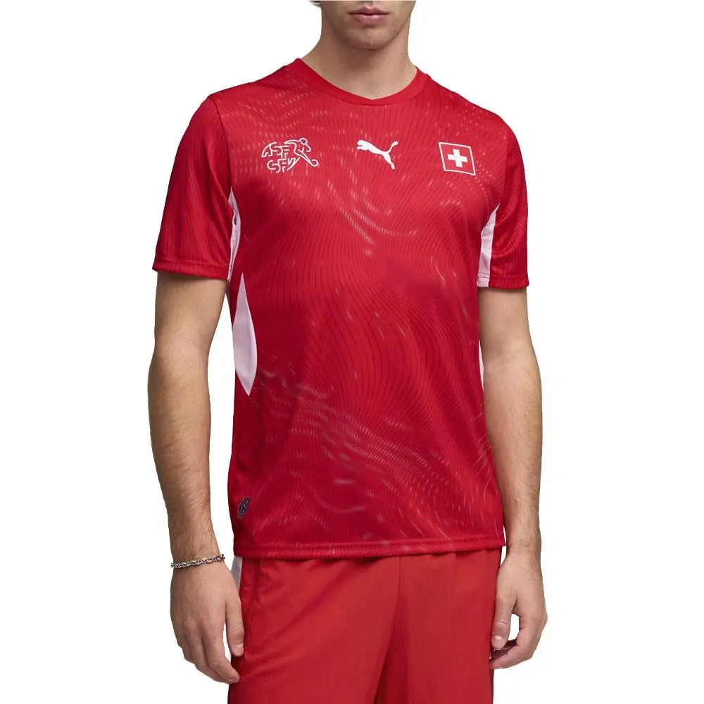 Puma clothing - PUMA Sfv Crew Neck Short Sleeve Home Soccer Jersey Replica - 78321801 - Red 8