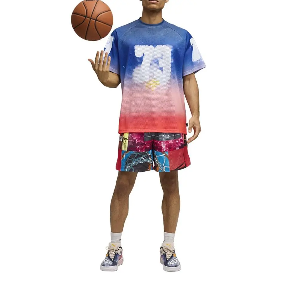 Puma clothing - PUMA Hooptopia Sunset Hoops Crew Neck Replica Jersey - 63288401 - Blue 5