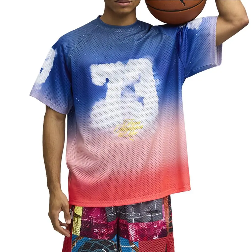 Puma clothing - PUMA Hooptopia Sunset Hoops Crew Neck Replica Jersey - 63288401 - Blue 1