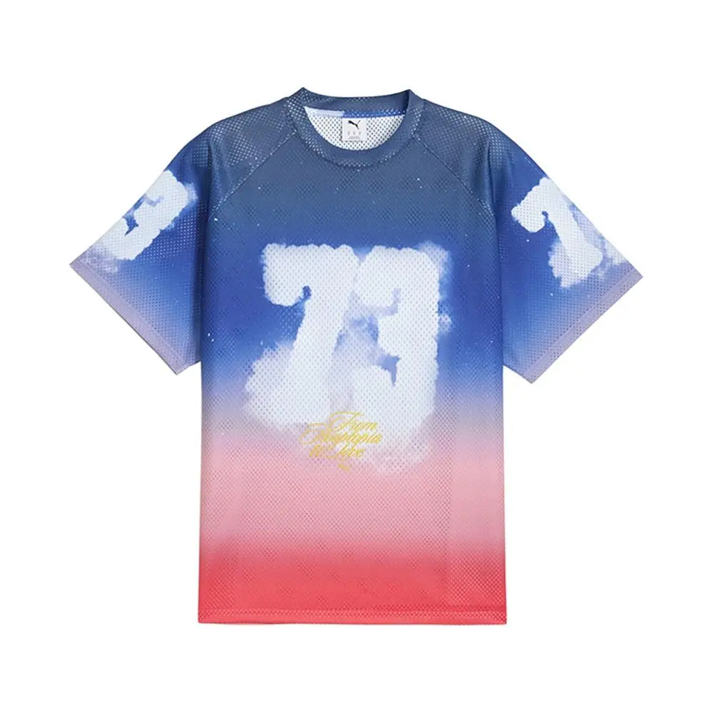 Puma clothing - PUMA Hooptopia Sunset Hoops Crew Neck Replica Jersey - 63288401 - Blue 6