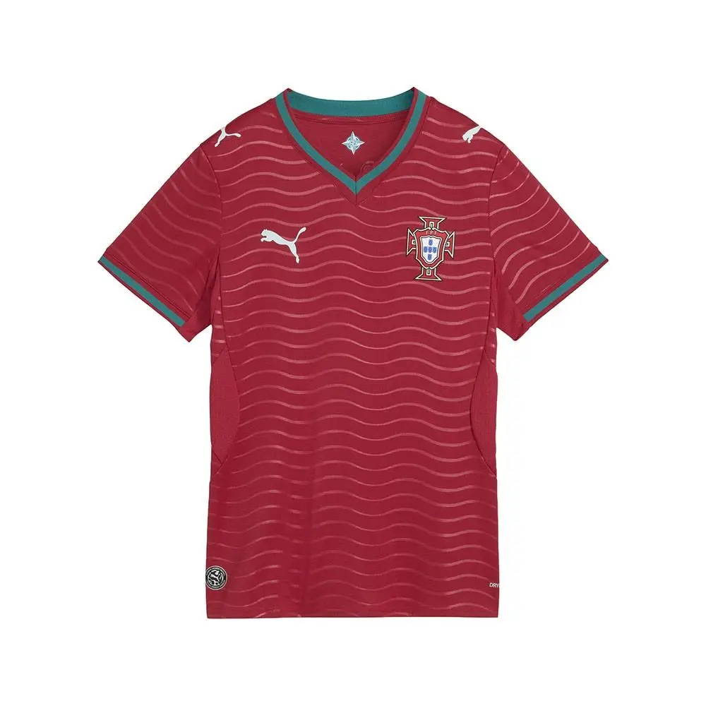 Puma clothing - PUMA Portugal Home Crew Neck Short Sleeve Soccer Jersey - 78328001 - Red 6