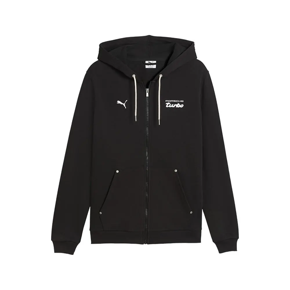 Puma Porsche Legacy Full Zip Hoodie Mens Black Casual Outerwear 63448601