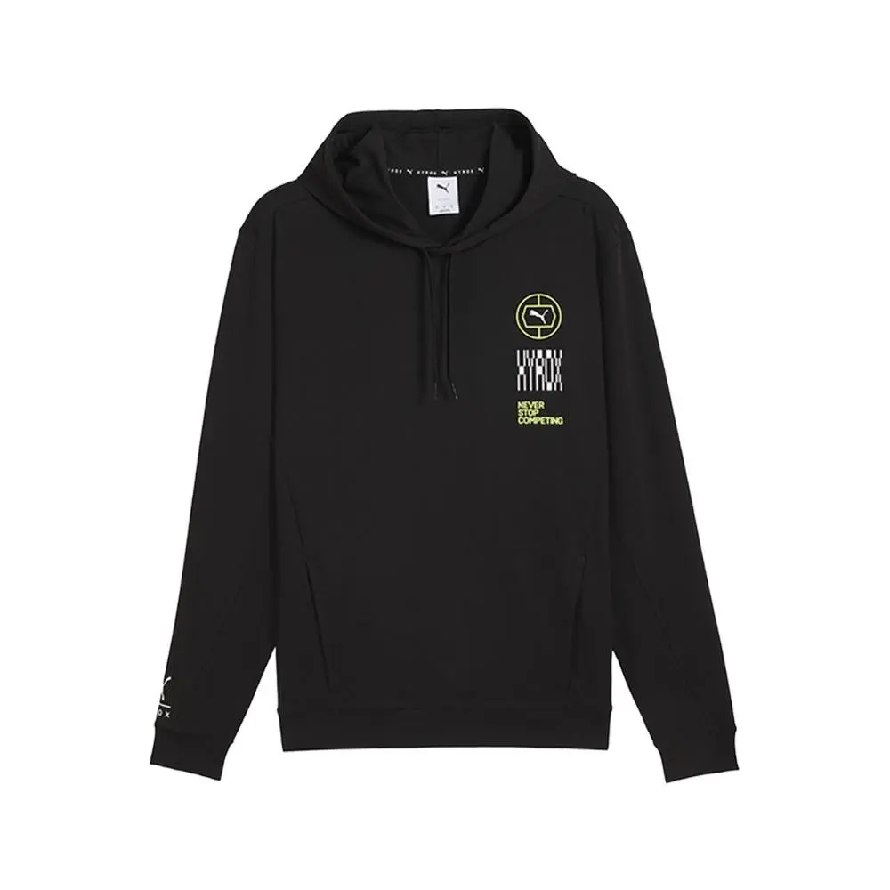 Puma X Hyrox Cloudspun Training Hoodie Mens Black Casual Outerwear 52689201