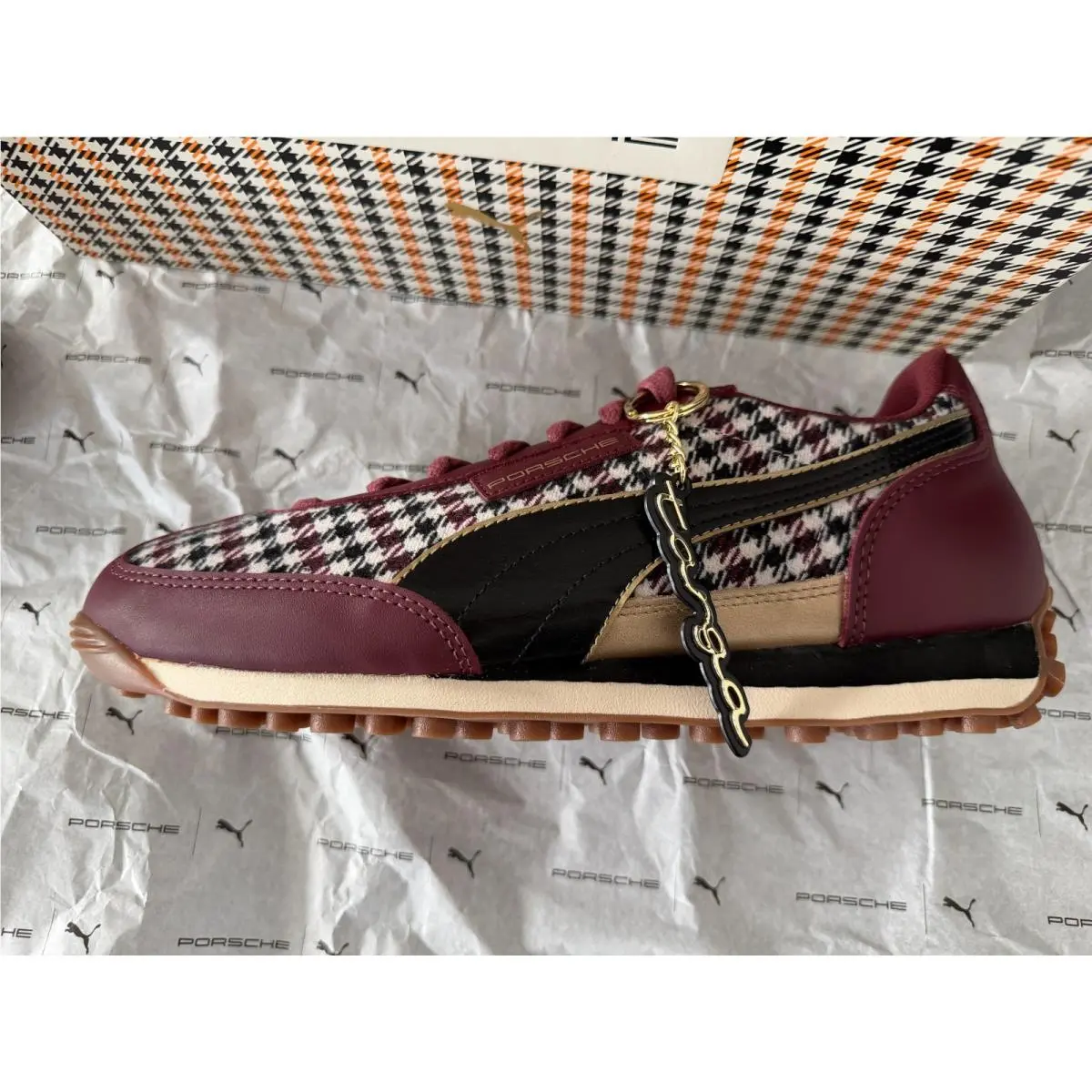 Puma shoes - PUMA Easy Rider - Easy Rider - Plaid Seats red and black 7