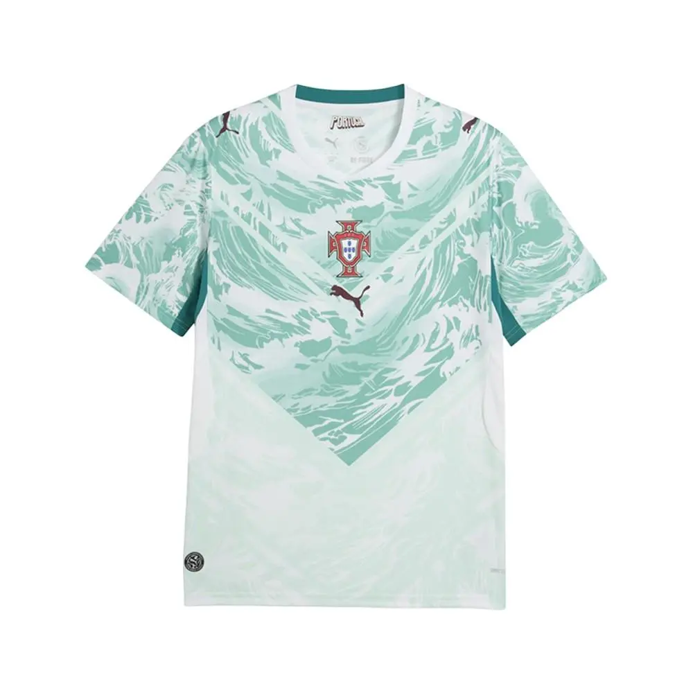 Puma Portugal Away Crew Neck Short Sleeve Soccer Jersey Mens Green 78328802