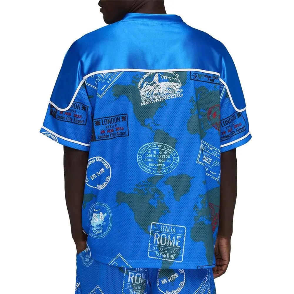 Puma clothing - PUMA The Atw Dylan All Over Print Basketball V Neck Replica Jerse - 63506602 - Blue 9