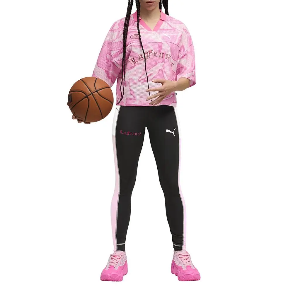 Puma clothing - PUMA Lafrance Pink Heem Collared Short Sleeve Soccer Jersey - 63384901 - Pink 3