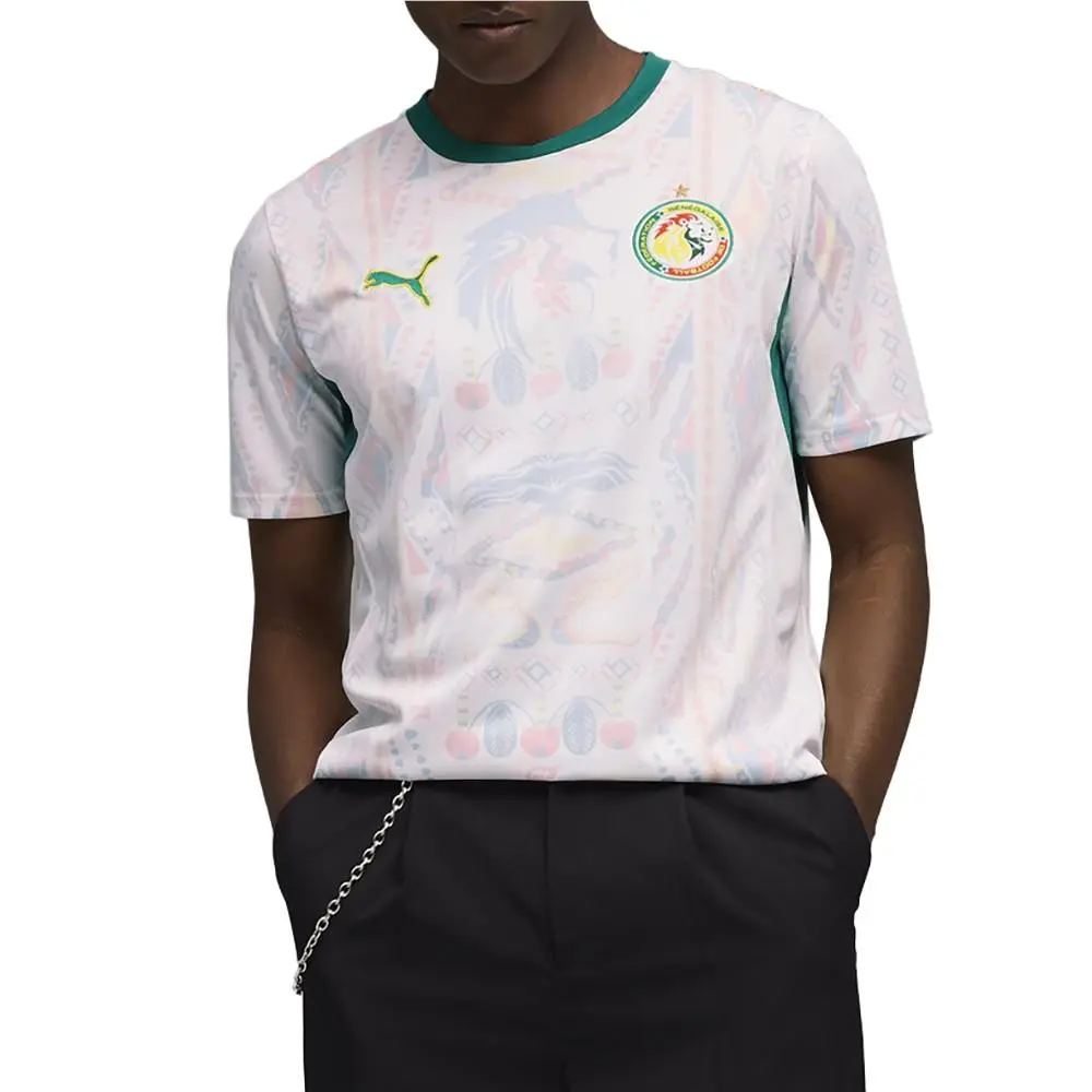 Puma clothing - PUMA Senegal Home Crew Neck Short Sleeve Replica Jersey - 78316501 - White 1