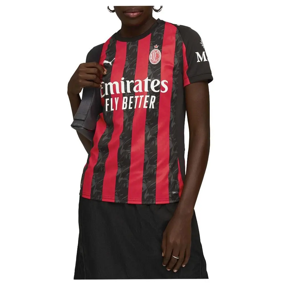 Puma clothing - PUMA Ac Milan Home Jersey Replica Soccer Jersey - 77996401 - Black, Red 5