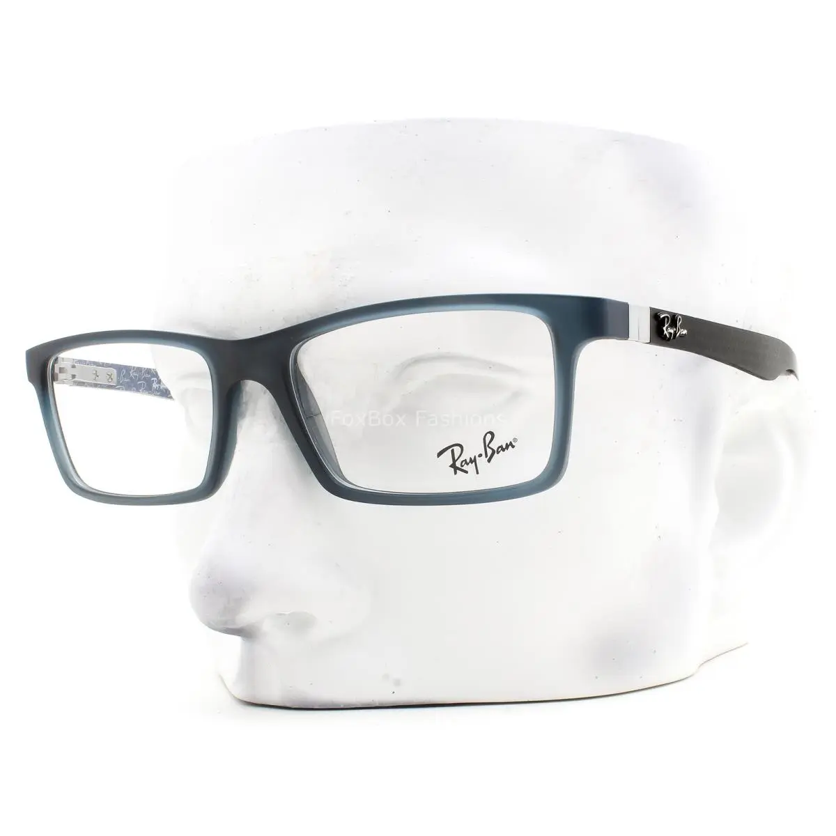 Ray-ban Eyeglasses RB 8901 5262 Glasses Demi Gloss Blue Carbon Fiber 53mm W/case