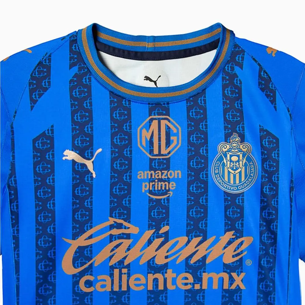 Puma clothing - PUMA Chivas Alternative 2526 Crew Neck Short Sleeve Soccer Jersey - 71368101 - Blue (UPC: 199259682966) 1