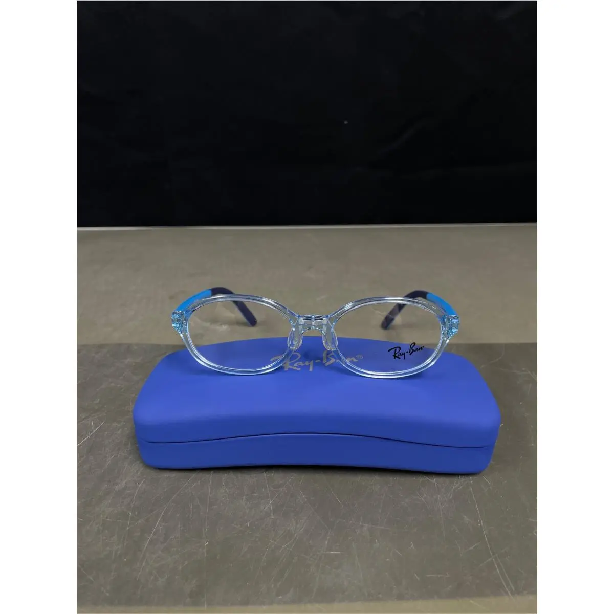 Ray-ban Kids RY1616D Asian Fit 3910 Kids` Eyeglasses Blue Size 47 - Demo Lenses