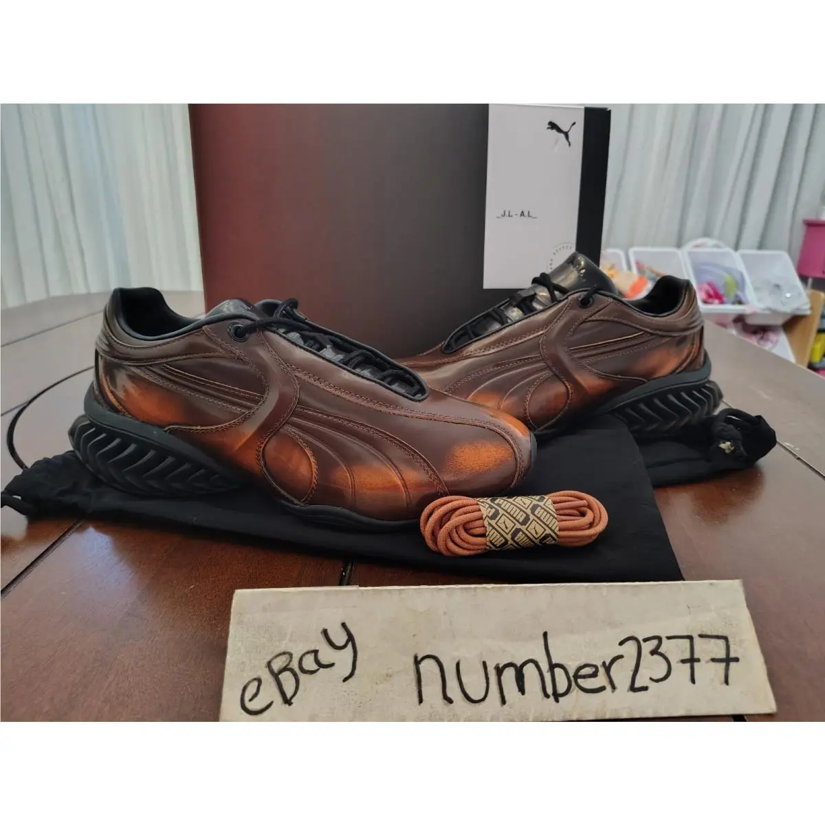 Men J.l-a.l_ × Puma Cell Geo 1 Umbre Cocoa Bean 408755 01 US Men Size 10.5