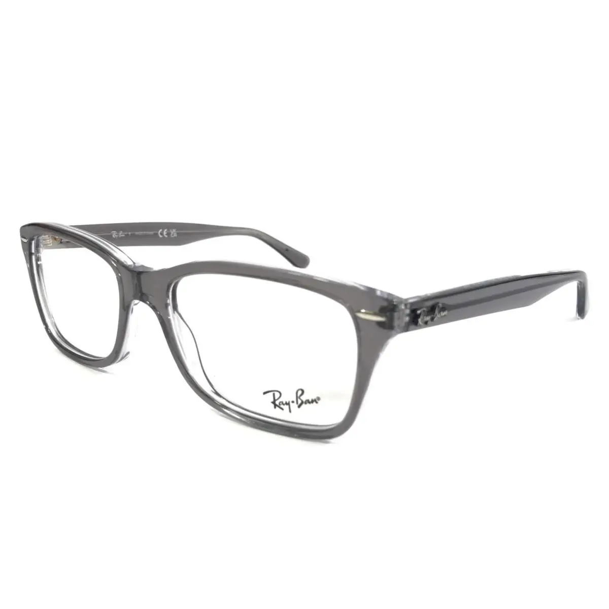 Ray-ban Eyeglasses Frames RB5428 8111 Transparent Gray Square Full Rim 53-17-145