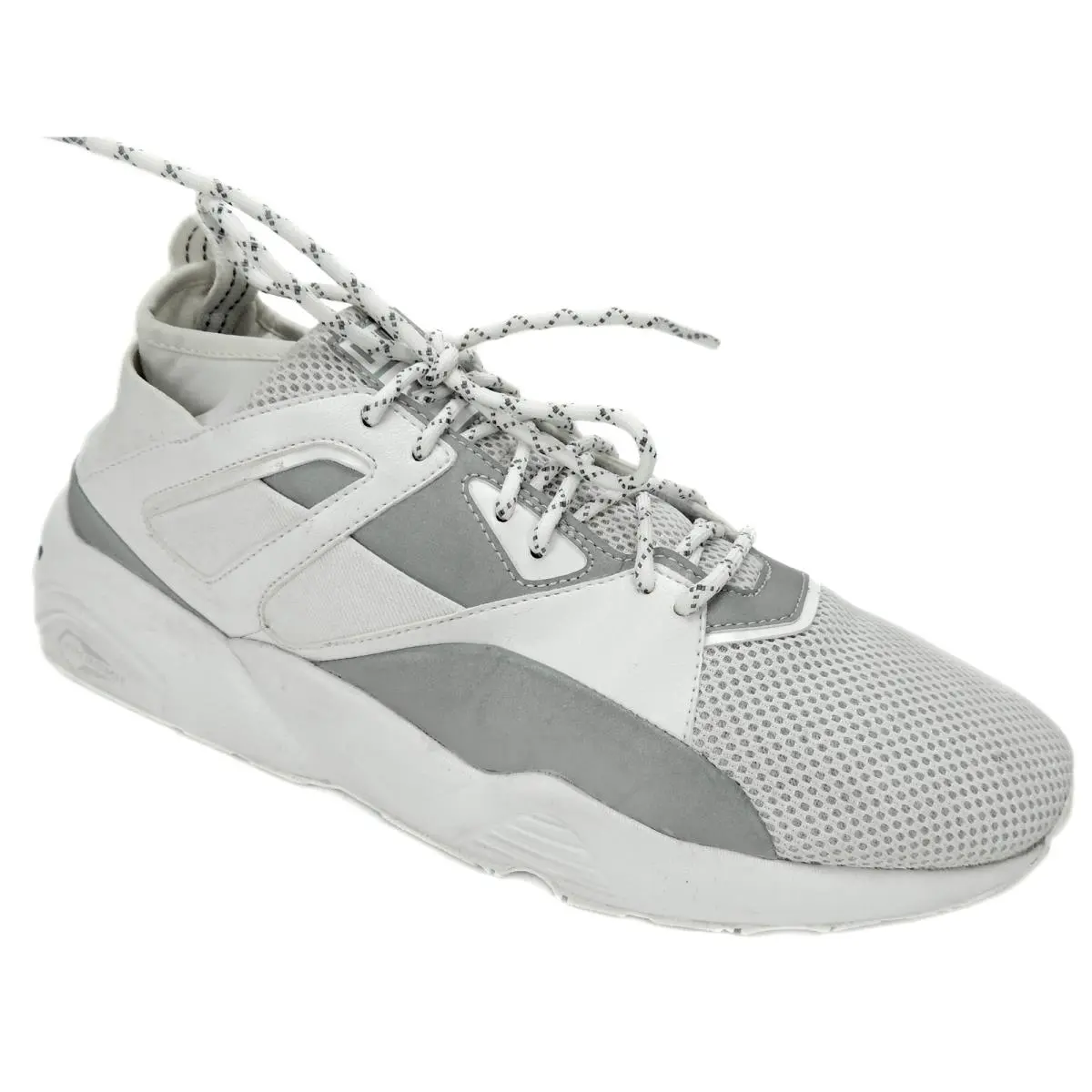Puma Men`s B.o.g. Sock White Reflective Cross-trainer Shoe Gray-puma White 13 M