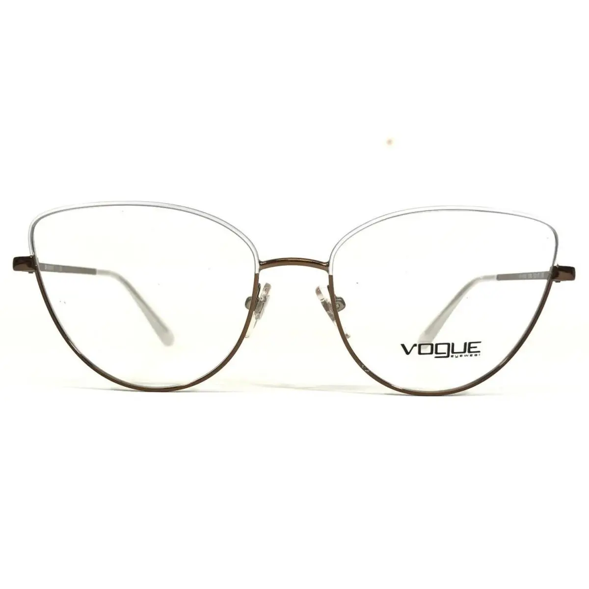 Ray-ban Vogue Eyeglasses Frames VO4109 5099 Brown Copper White Cat Eye 53-17-135