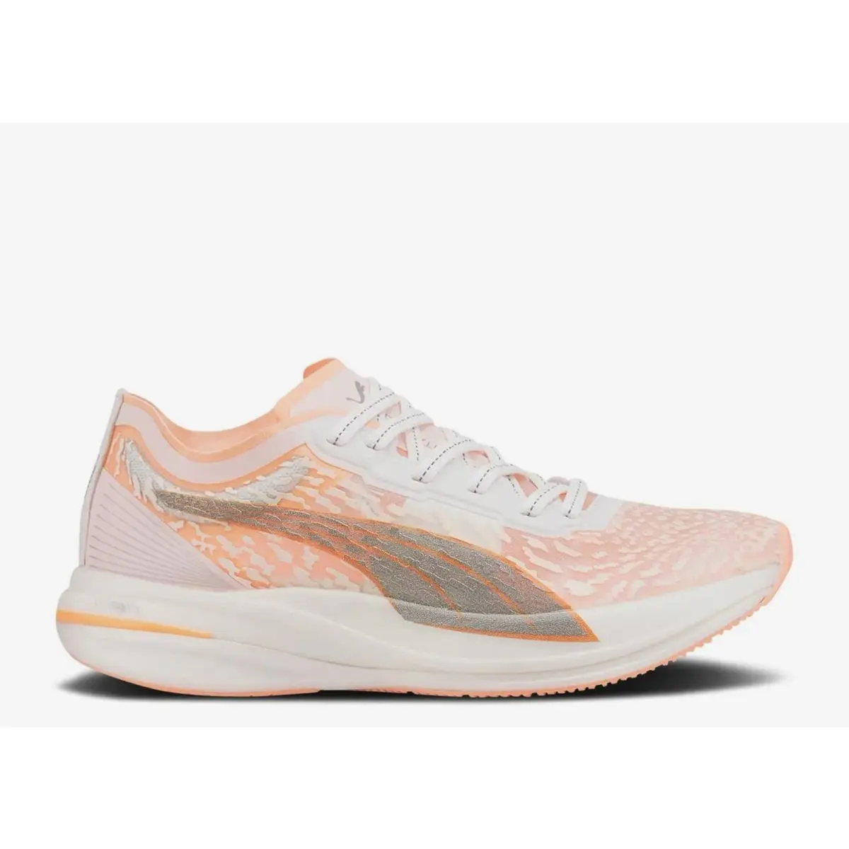 Puma Woman Deviate Nitro Elite Wildwash Fizzy Melon/white Sz 10.5