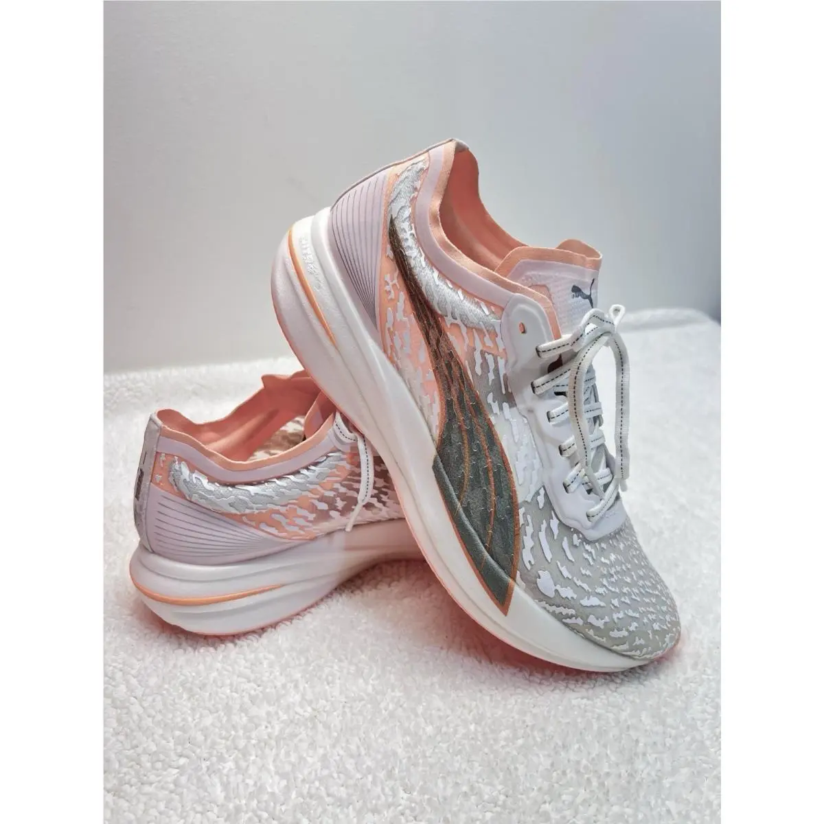 Puma shoes - PUMA Deviate Nitro - Deviate Nitro - 376224-01 - Orange, White and Grey 0
