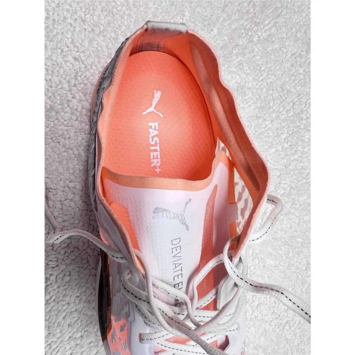 Puma shoes - PUMA Deviate Nitro - Deviate Nitro - 376224-01 - Orange, White and Grey 7