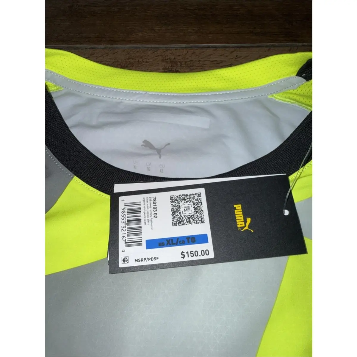 Puma clothing - PUMA Borussia Dortmund 2526 Authentic Cup Crew Neck Short Sleeve - 78011103 - Yellow (UPC: 198553321670) 8
